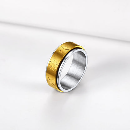 Knights Templar Cross Anxiety Ring for