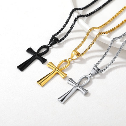 Egyptian Coptic Ankh Cross Necklace for