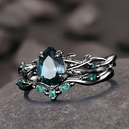 Verdant Grove Crystal Ring