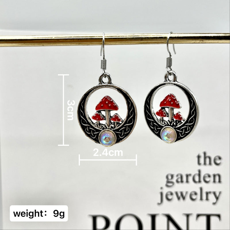 Celtic Grove Mushroom Earrings