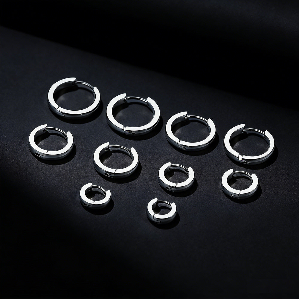 5 Pairs Minimalist Hoop Earrings Set for