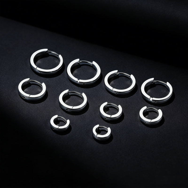 5 Pairs Minimalist Hoop Earrings Set for