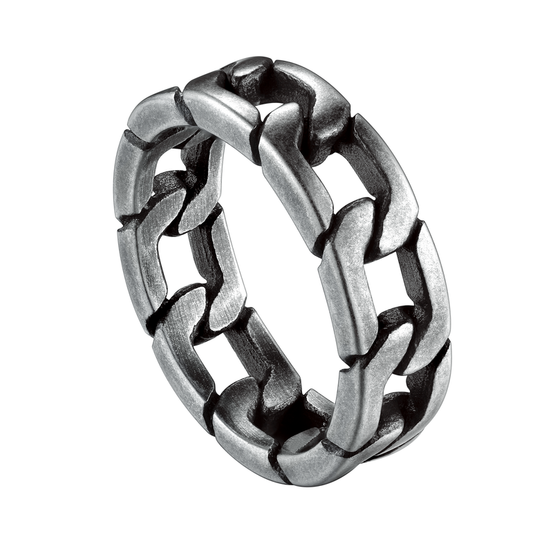 Chunky Cuban Link Chain Ring for Stainless Steel