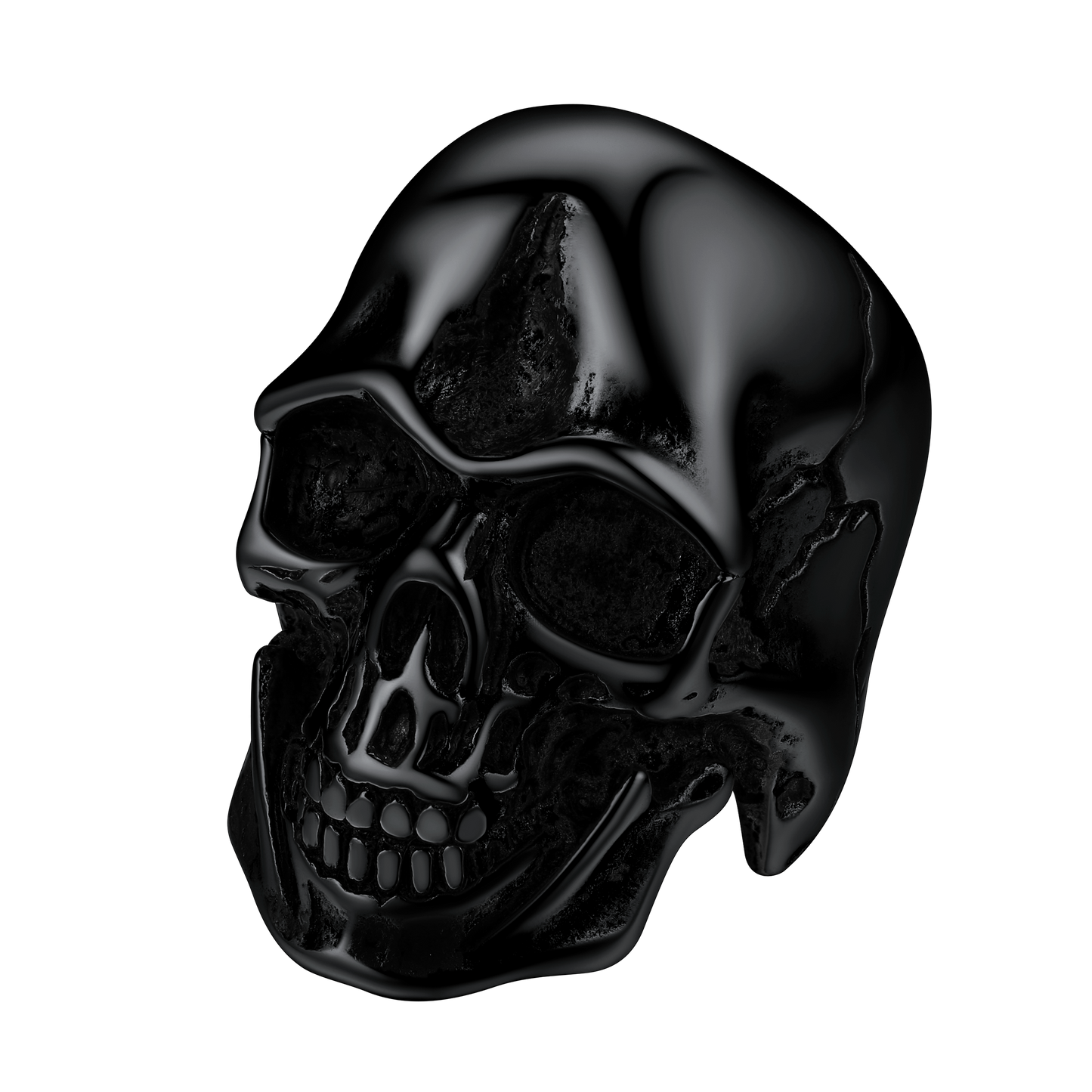 Gothic Biker Skull Stainless Steel Ring for