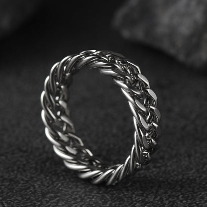 Cuban Chain Stainless Steel Ring for