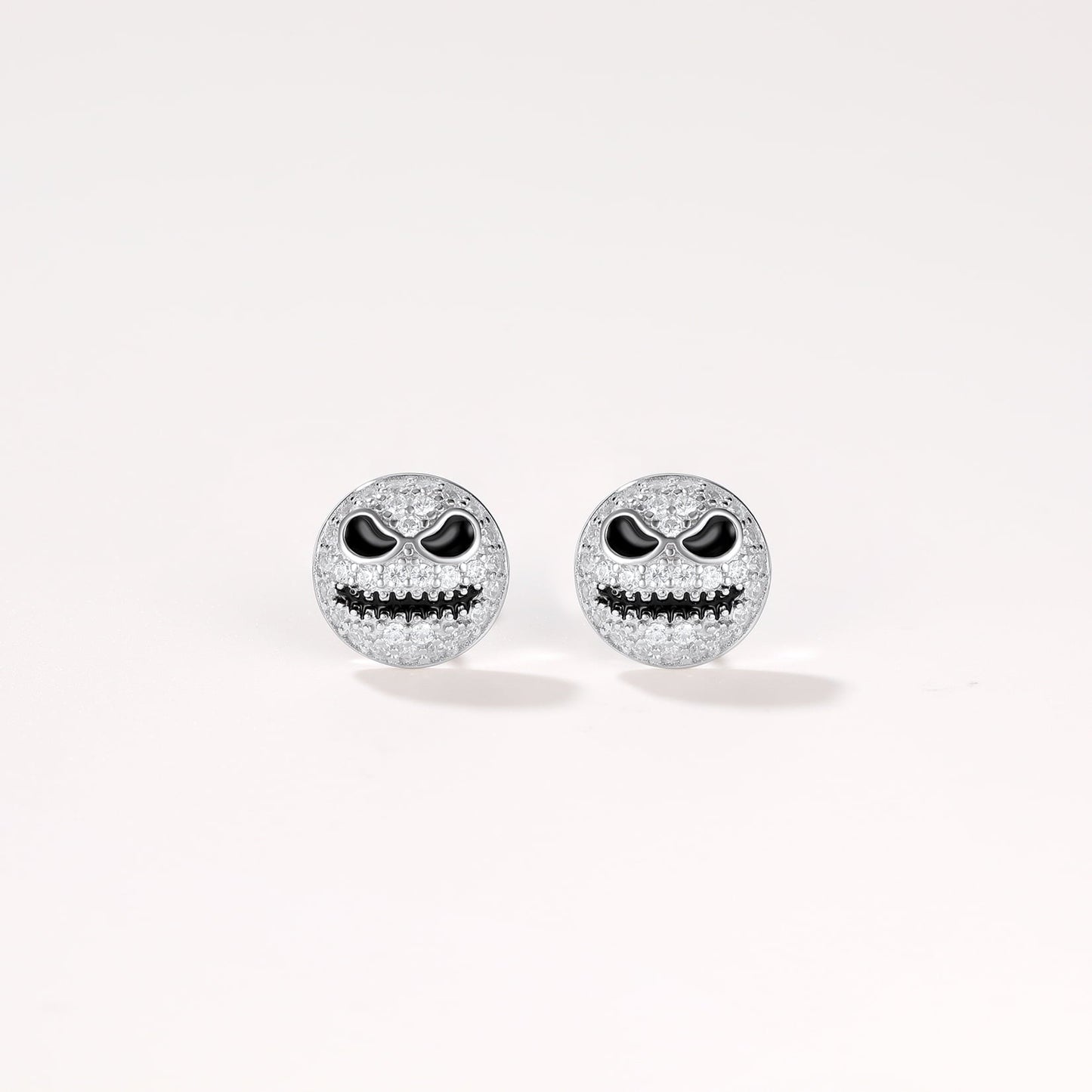 Halloween Jack Skellington Earrings for in Sterling Silver
