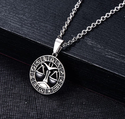 Celestial Zodiac Amulet Necklace