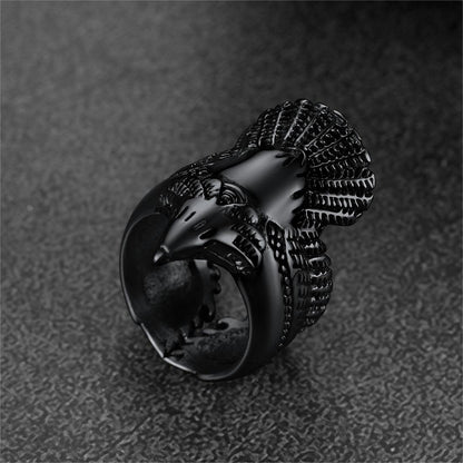Retro Eagle Ring for Stainless Steel