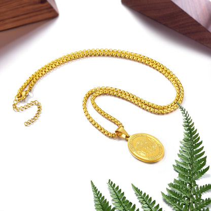 Archangel Michael Medal Pendant Necklace