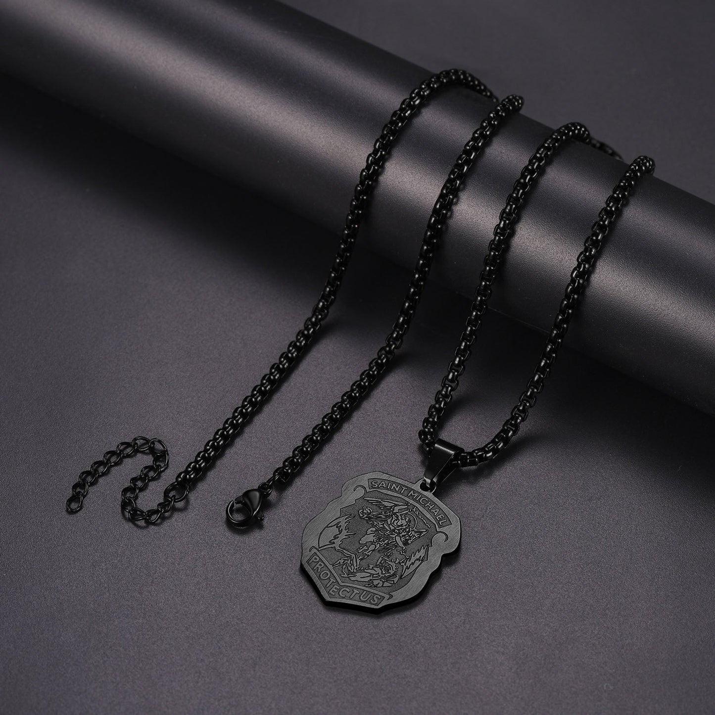 The Archangel St. Michael Necklace Medal Shield Pendant