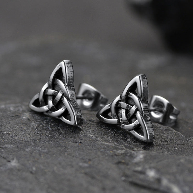 Celtic Knot Stud Earrings for