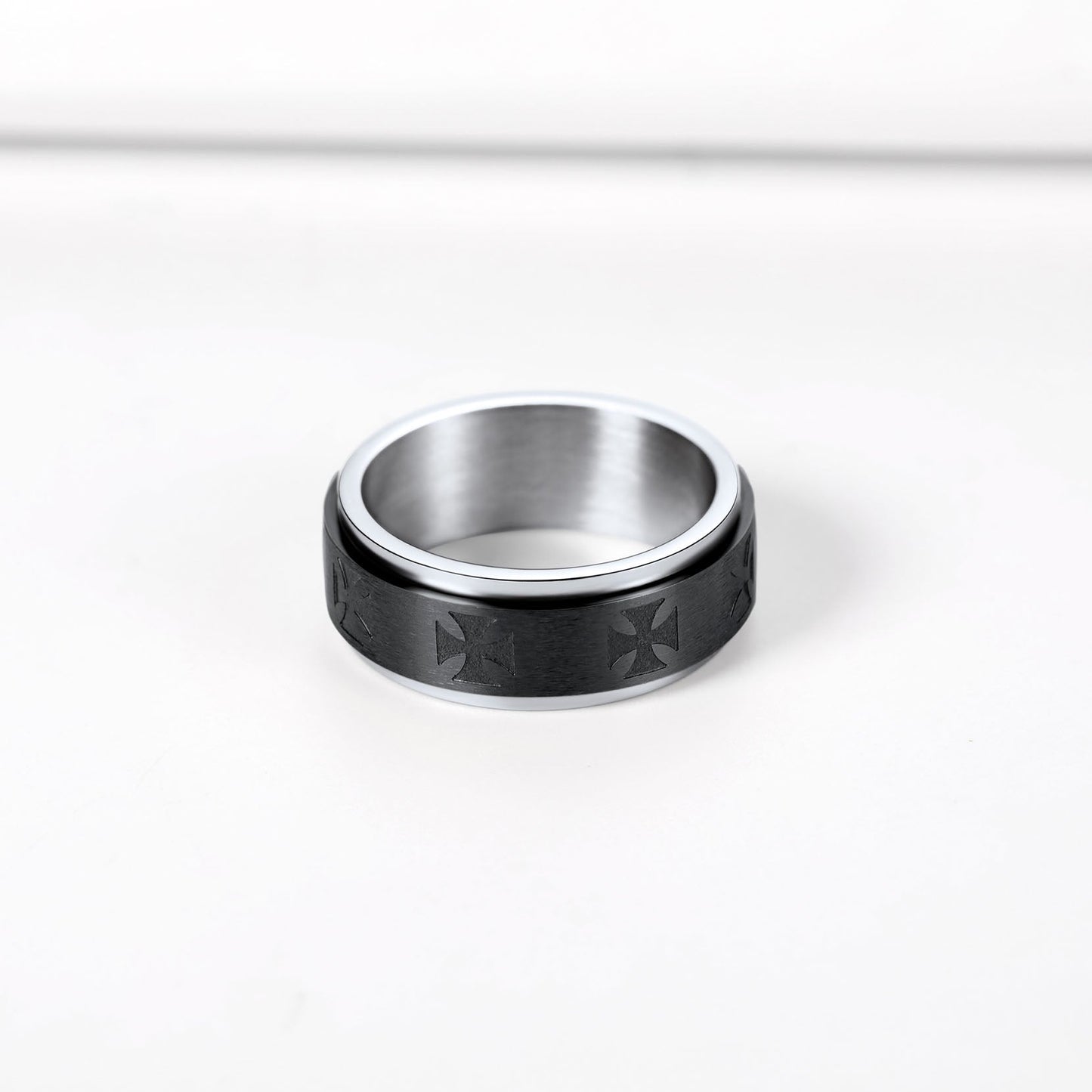 Knights Templar Cross Anxiety Ring for