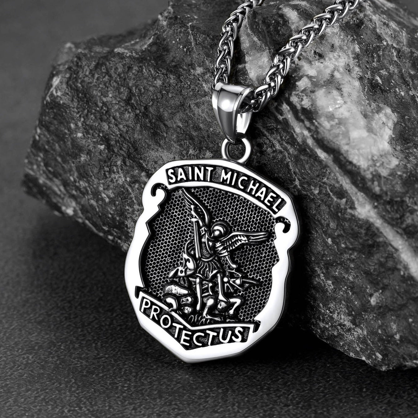 Catholic Saint Michael Pendant Necklace for