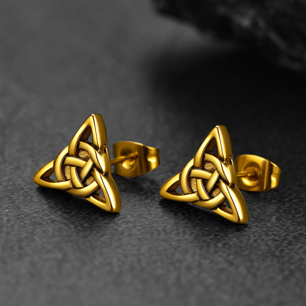 Celtic Knot Stud Earrings for