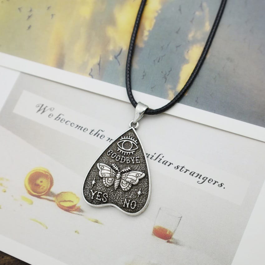 Ouija Yes No Moth Necklace