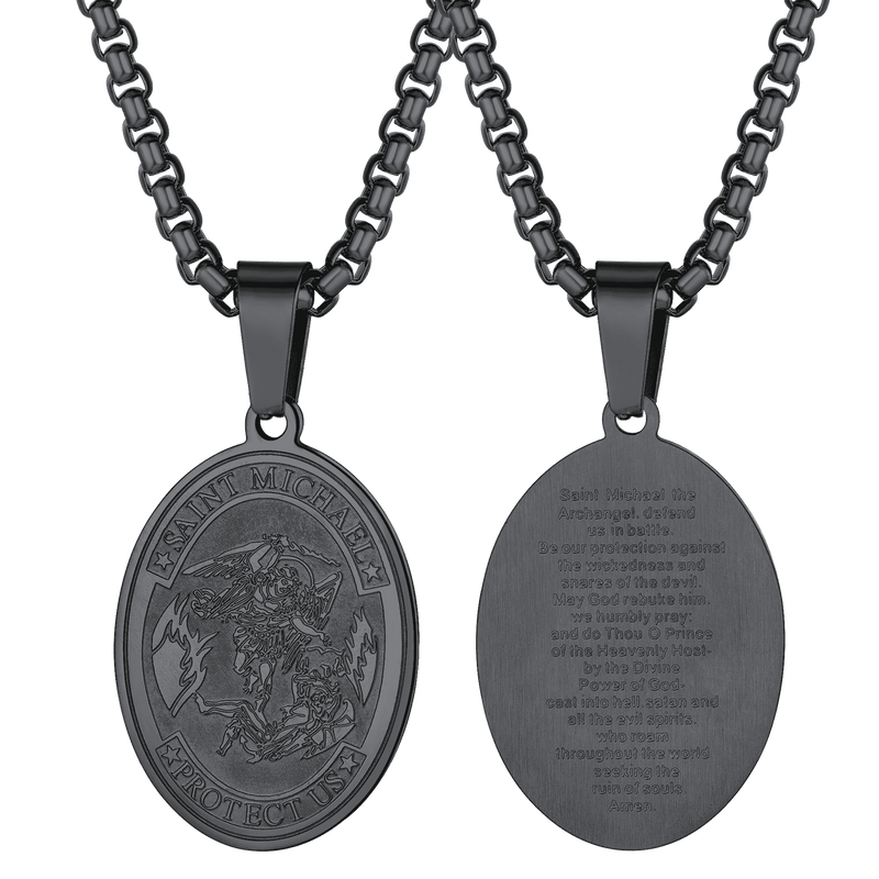 Archangel St. Michael Pendant Necklace Medal for