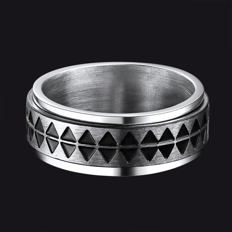 Faithheart Unique Triangle Anxiety Ring Stainless Steel