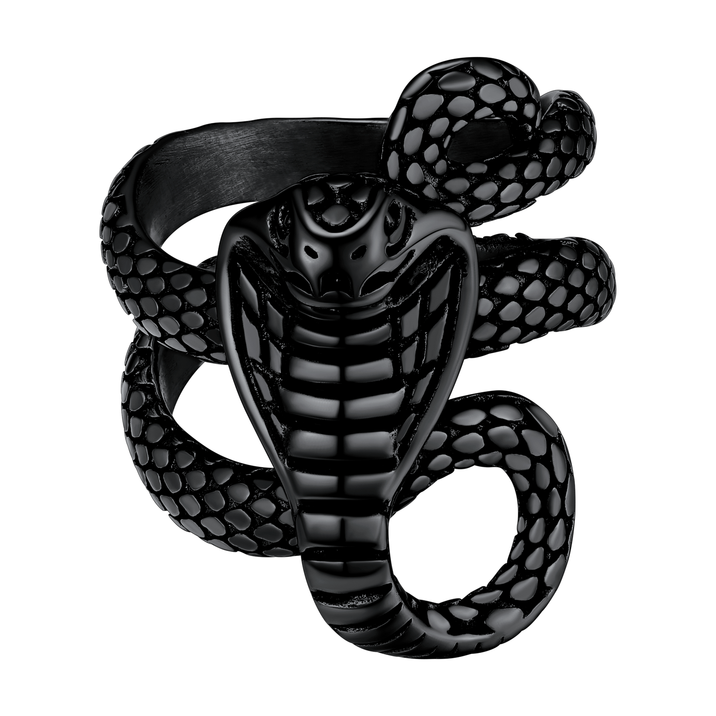 Gothic Punk Cobra Snake Ring for