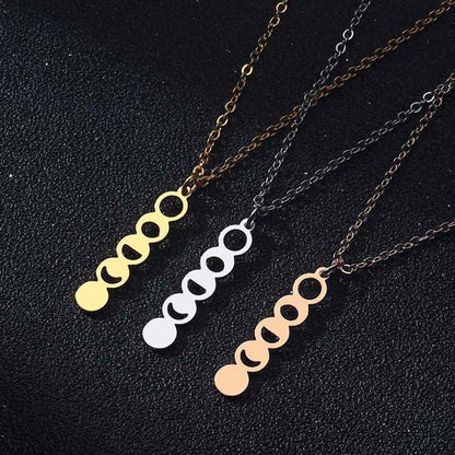 Lunar Transformation Moon Phase Necklace