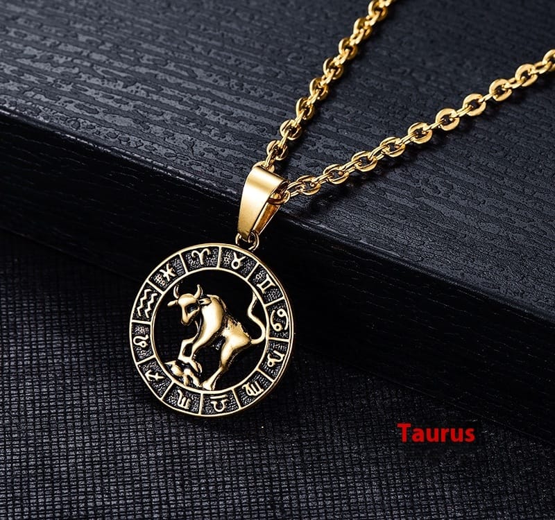 Celestial Zodiac Amulet Necklace