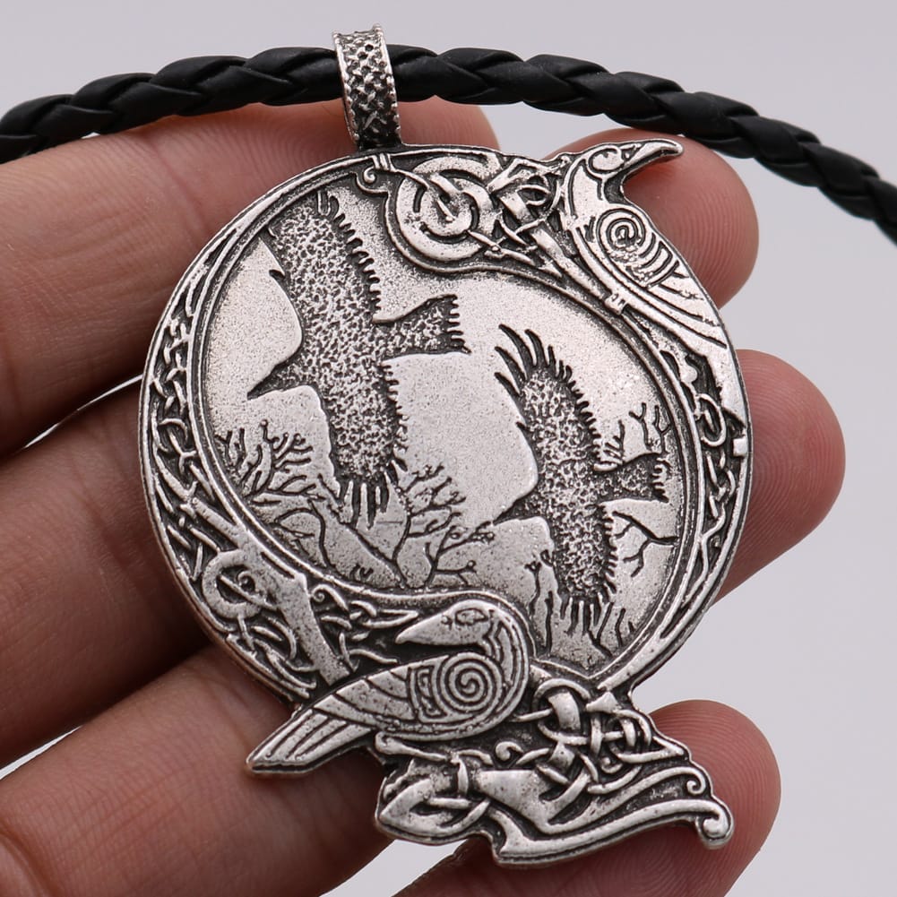 Raven’s Wisdom Celtic Knot Necklace