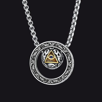 All-seeing Eye Evil Eye Necklace Talisman Bead Protection Jewelry for