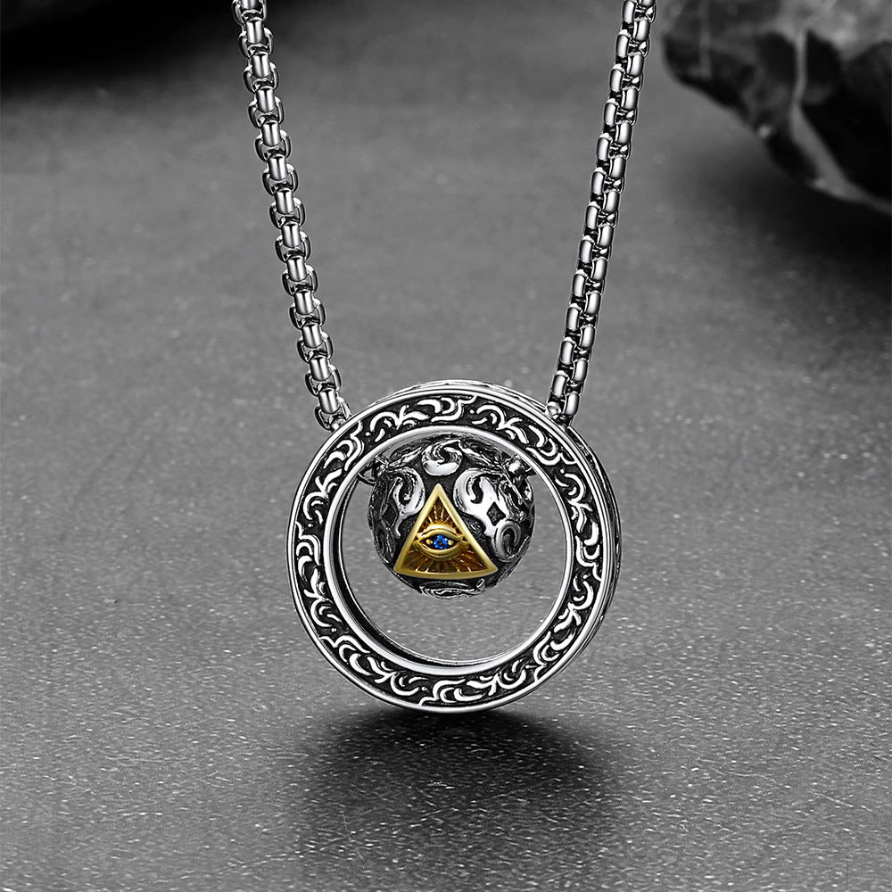 All-seeing Eye Evil Eye Necklace Talisman Bead Protection Jewelry for