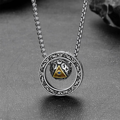 All-seeing Eye Evil Eye Necklace Talisman Bead Protection Jewelry for