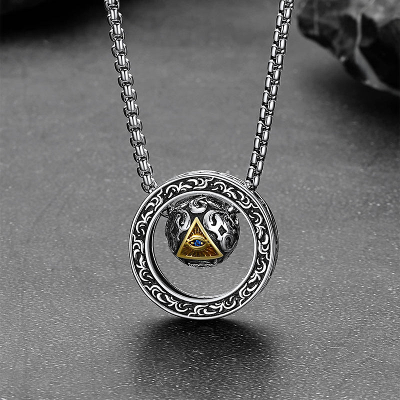All-seeing Eye Evil Eye Necklace Talisman Bead Protection Jewelry for