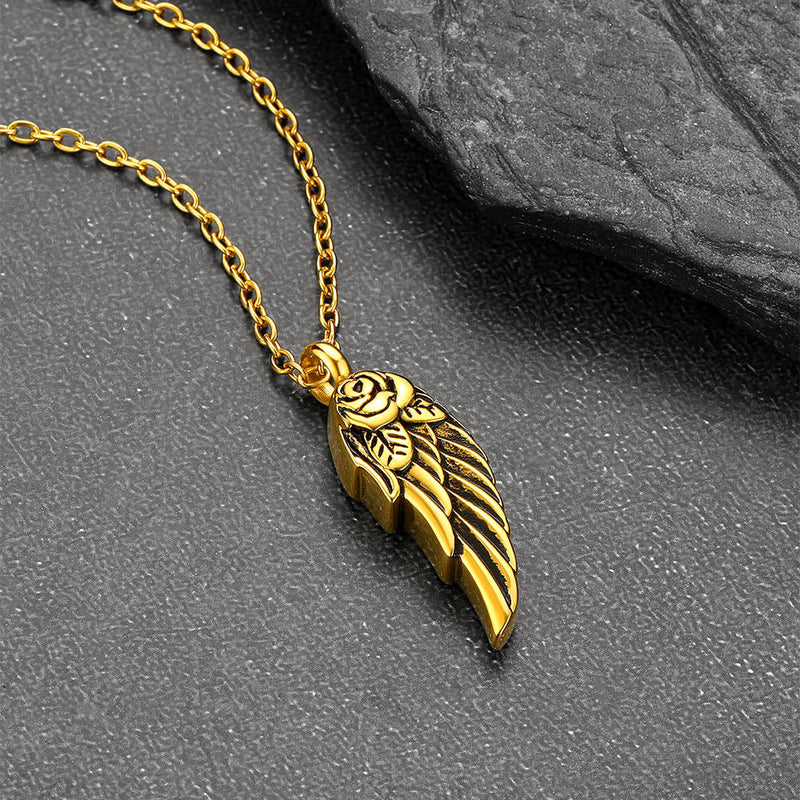 Angel Wings Urn Necklace for Ashes Cremation Jewelry