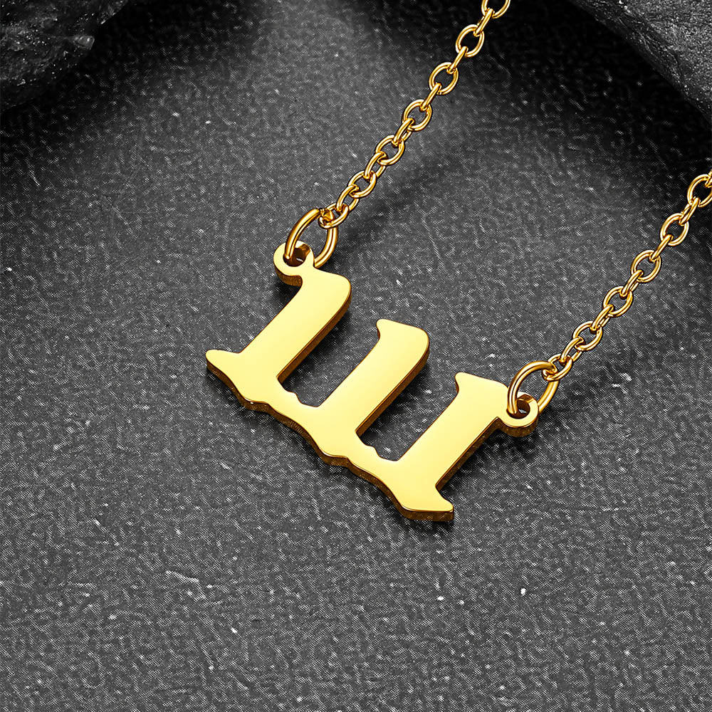 Personalized Angel Number Necklace for