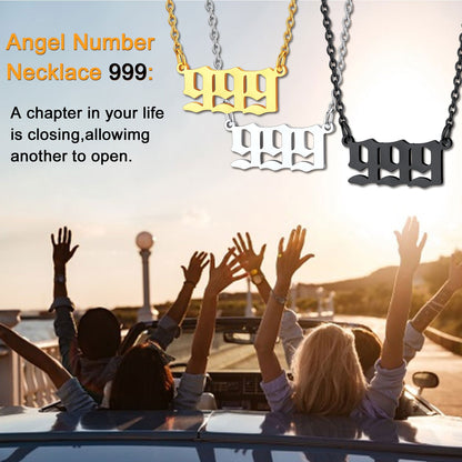 Personalized Angel Number Necklace for