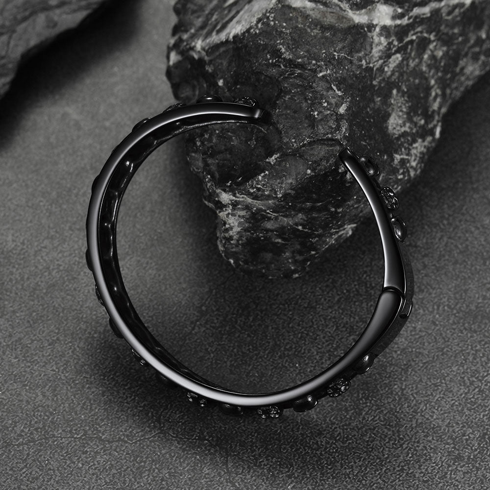 Skull Cuff Bracelet Gothic Punk Bangles for