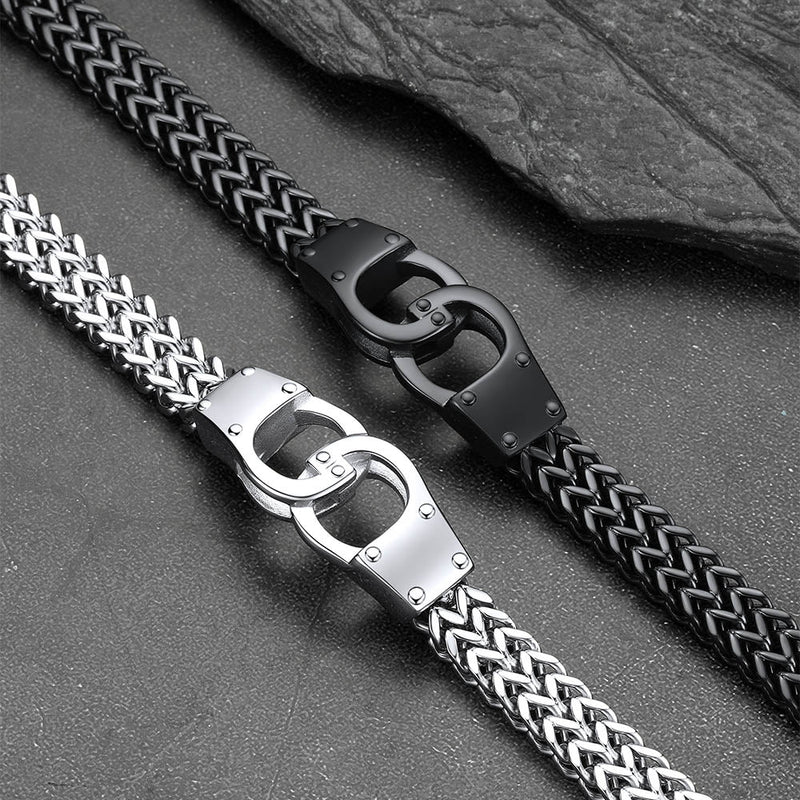 Handcuffs Chain Bracelet for With Celtic Knot in Stainless Steel