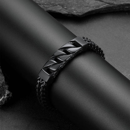 Heavy Celtic Knot Cuban Link Bracelet for in Stainless Steel