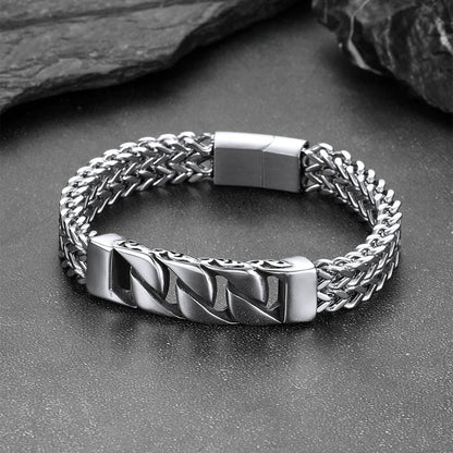 Heavy Celtic Knot Cuban Link Bracelet for in Stainless Steel