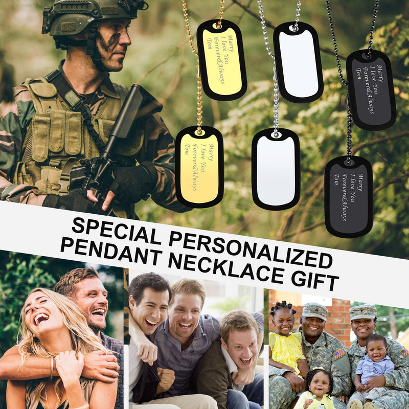 Custom Military Army Double-side Dog Tag Necklace for