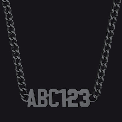 Customized Nameplate Cuban Chain Link Necklace Gift for