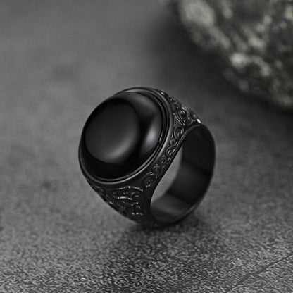 Masonic Black Onyx Ring for Father