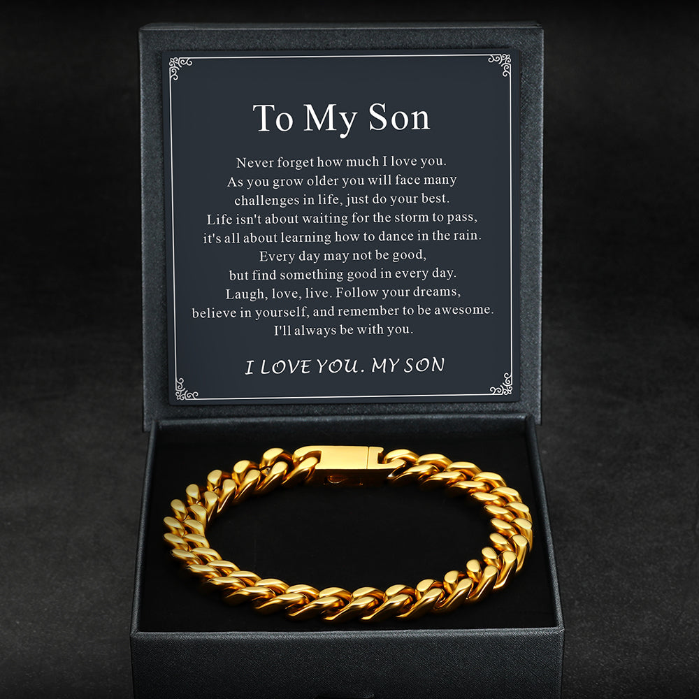 Miami Cuban Chain Bracelet 5/7/9/12mm Width Birthday Gift for