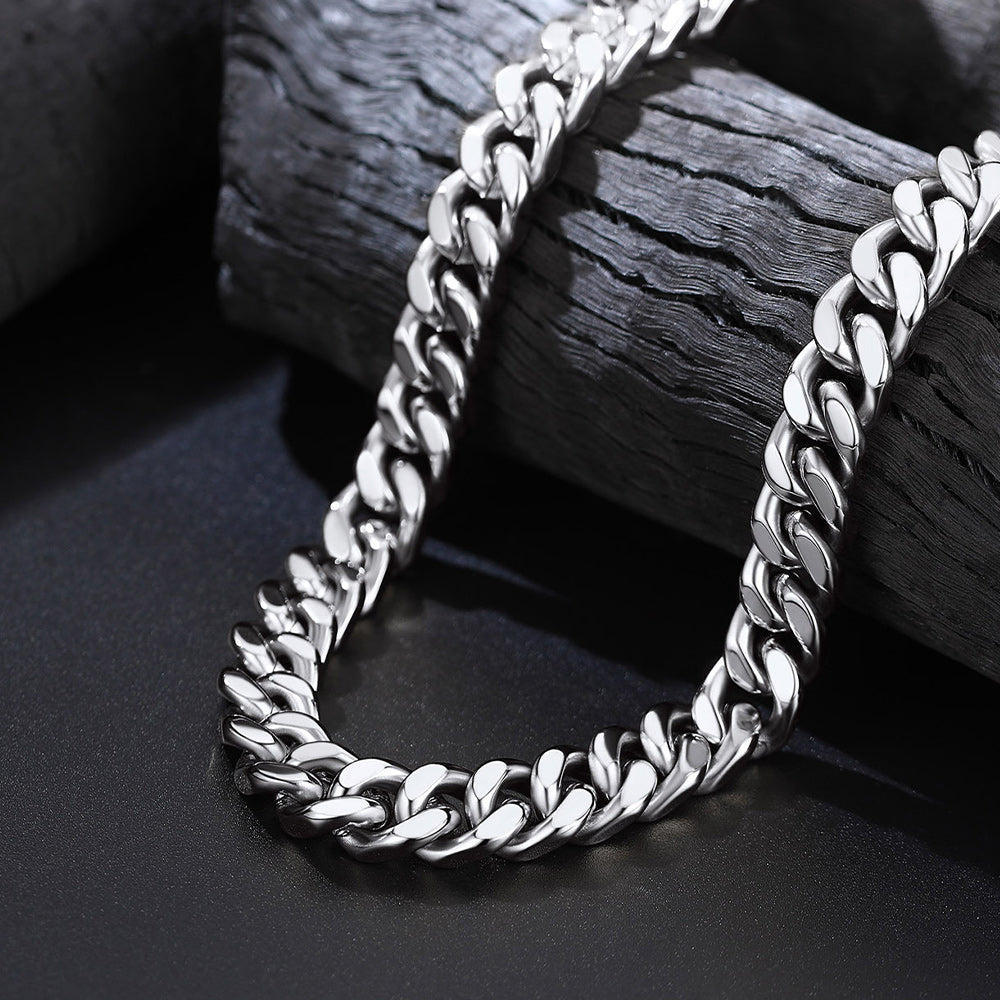 Miami Cuban Link Chain Necklace 5/7/9/12 Mm Chain for