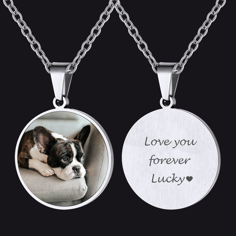 Customized Memorial Pet Picture Necklace for
