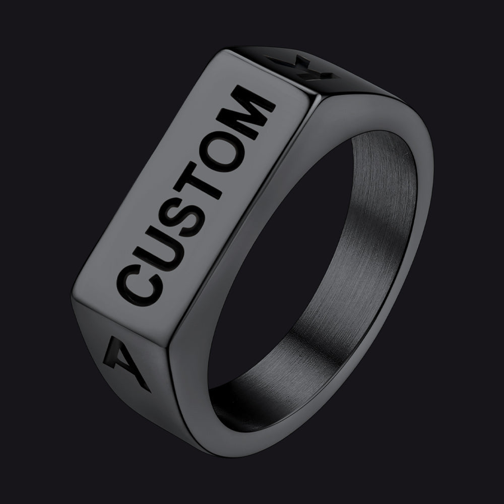 Customizable 7mm Minimalist Simple Band Ring for