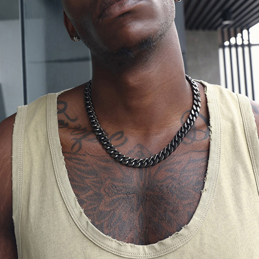 Miami Cuban Link Chain Necklace 5/7/9/12 Mm Chain for