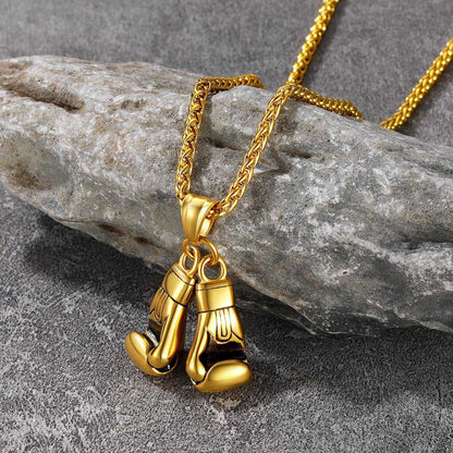 Boxing Gloves Pendant Necklace for