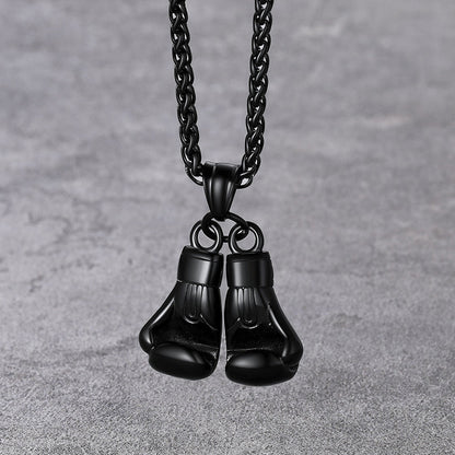 Boxing Gloves Pendant Necklace for