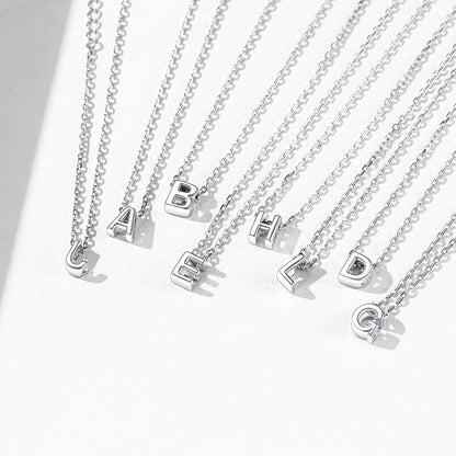 Sterling Silver Initial Cable Chain Ankle Bracelet for