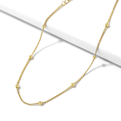 925 Sterling Silver Anklet With Beaded for