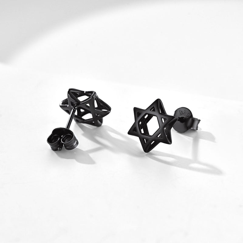 Jewish Star of David Stud Earrings for