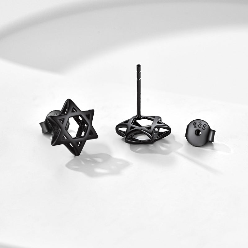 Jewish Star of David Stud Earrings for